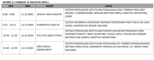 Jadwal Sidang
